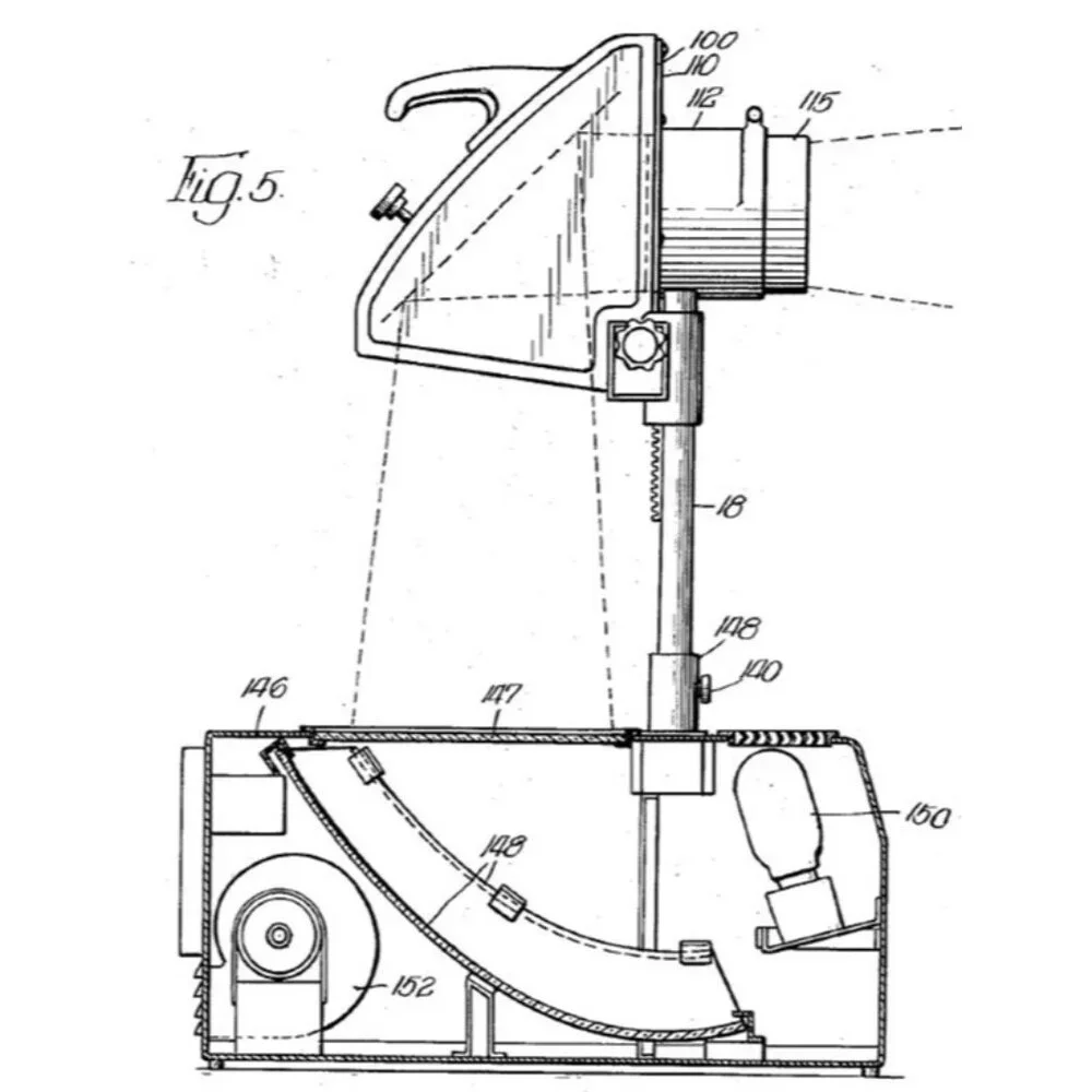 Projection Optics 14-inch Transpaque 6000 Lens, Vintage Circa 1950s